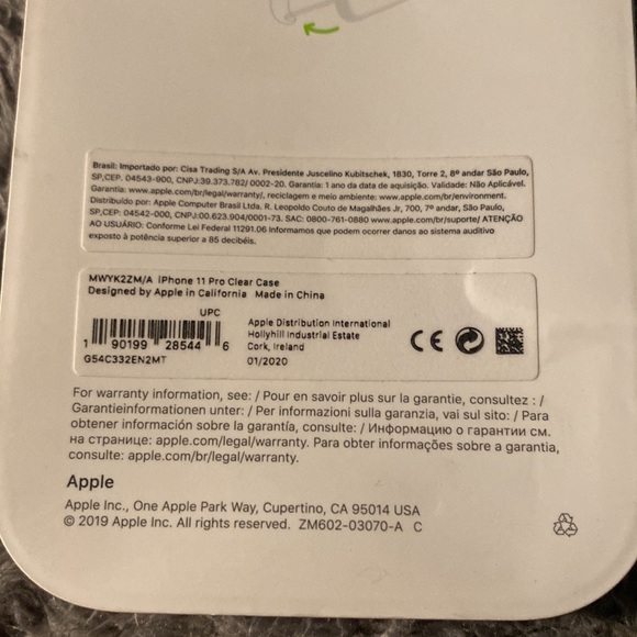 Brand new iPhone 11 Pro clear case - Picture 3 of 3